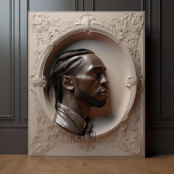 Kawhi Leonard 2 stl model for CNC